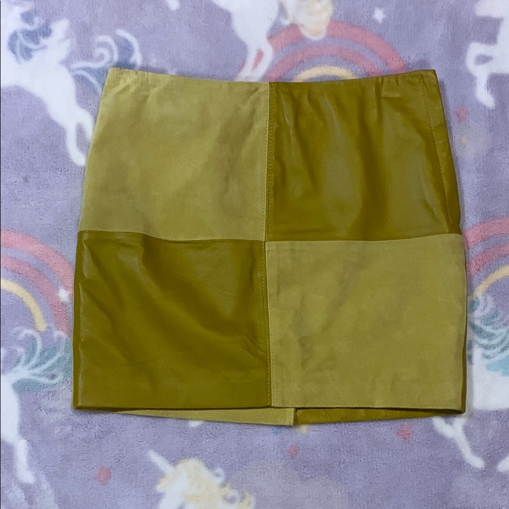 Vintage XXI Forever 21 Leather Mini Go-Go Skirt